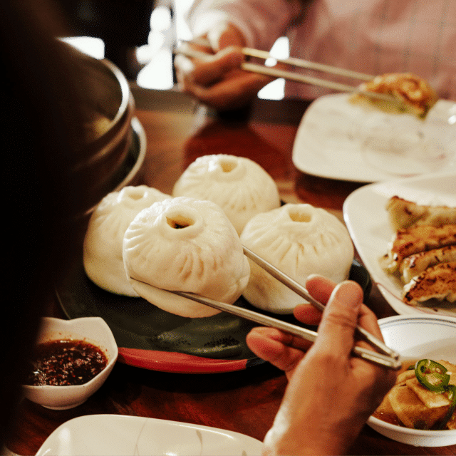 Xiaolongbao at Myung In Dumplings in Koreatown, Los Angeles