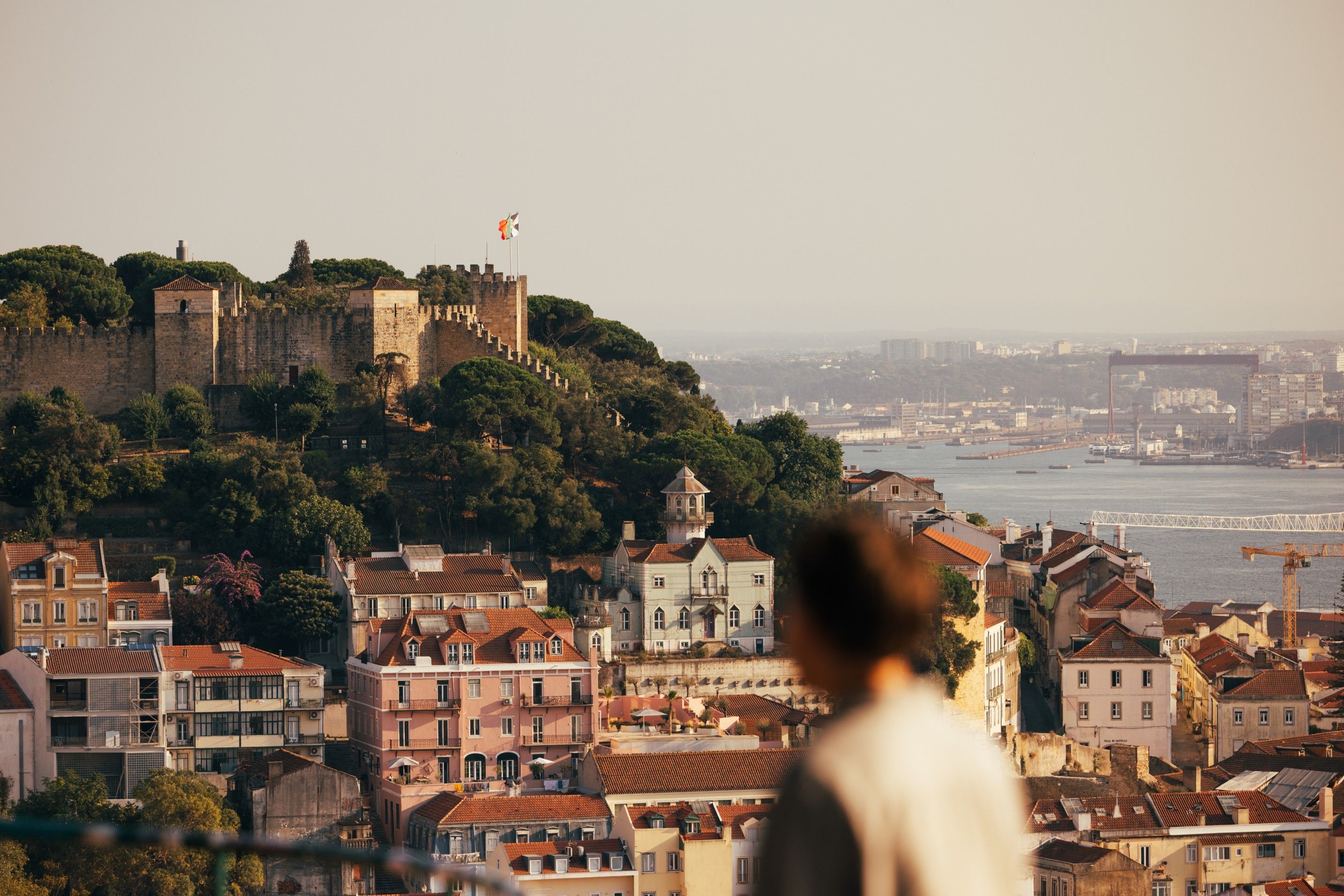 Lisbon view with Castelo de São Jorge
