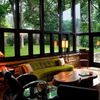 The living room of The Elam House, by Frank Lloyd Wright
