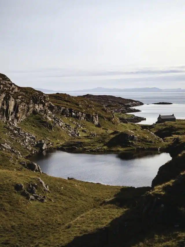 The Isle of Harris, as pictured with hills and lakes, doubled for Jupiter on the big screen