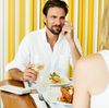 man at dinner