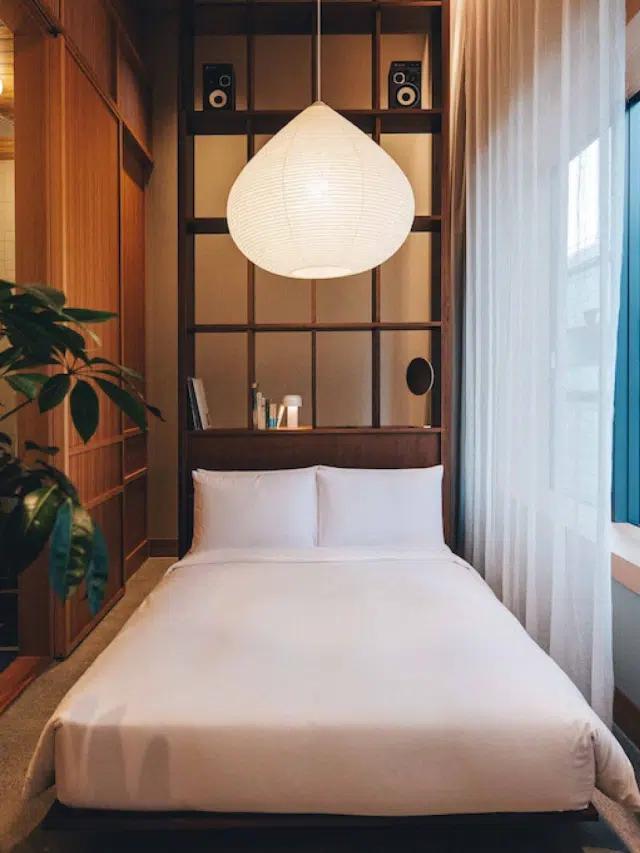 A bedroom at Hotel K5 in Tokyo, Japan