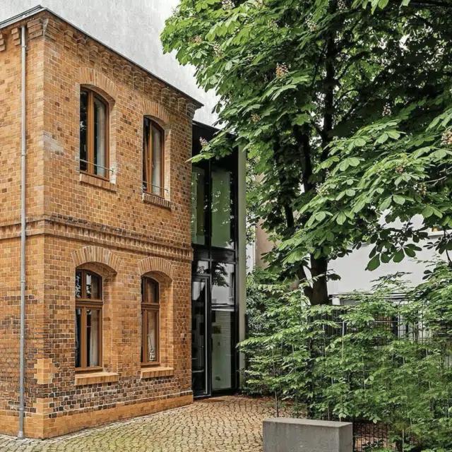 Exterior view of a townhouse in Berlin’s Prenzlauer Berg neighborhood