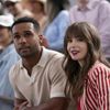 Laviscount with Lily Collins, aka Emily Cooper, at the French Open tennis at the Stade Roland Garros in season four