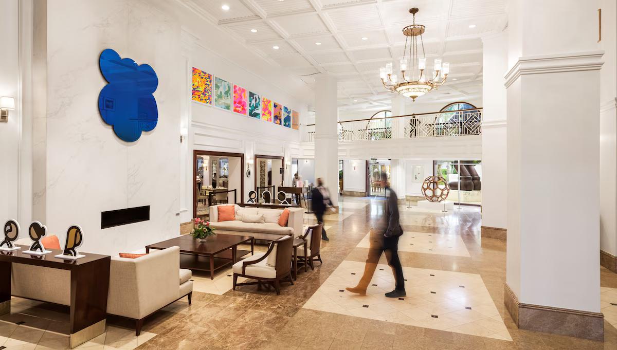 The lobby of the Hamilton Princess Fairmont