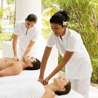 women on massage bed