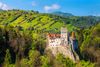 Spectacular Dracula castle near Brasov, Bran, Transylvania, Romania