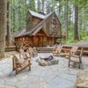 A rustic wooden cabin Vrbo in the woods in Oregon