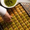 For a sweet bite, sample a slice of flaky, nutty baklava
