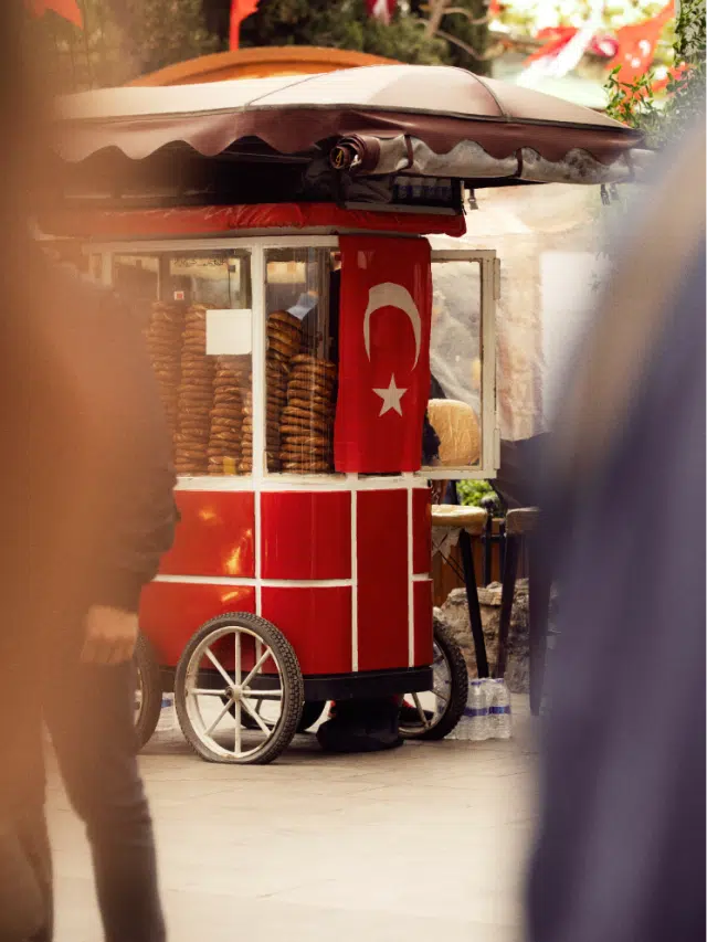 From pretzel carts to pickle juice, the street food is a must