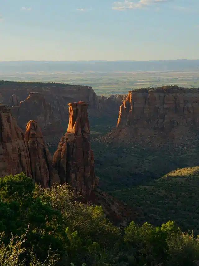 The dramatic natural rock formations of the Colorado National Monument