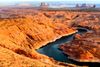 A river snaking in a canyon.
