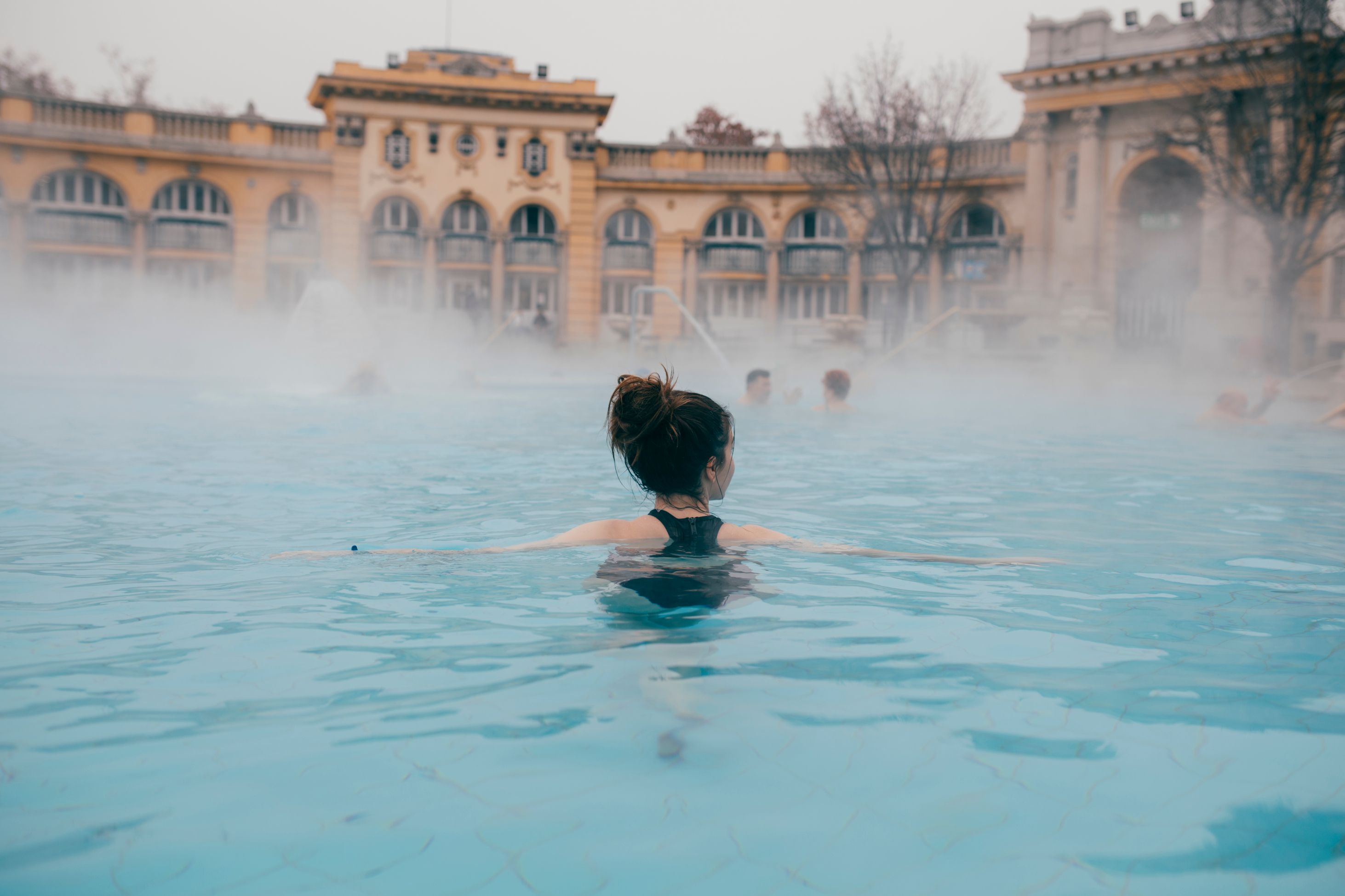 Morning steam at Budapest’s Széchenyi Thermal Bath