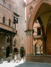 The famous porticos shelter visitors from the sun (and sometimes rain) in Bologna