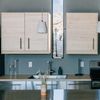 The sleek fitted kitchen at a Vrbo holiday rental property out in the desert in Terlingua, Texas