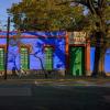 The brightly colored exterior of Frida Kahlo’s Casa Azul in Mexico City