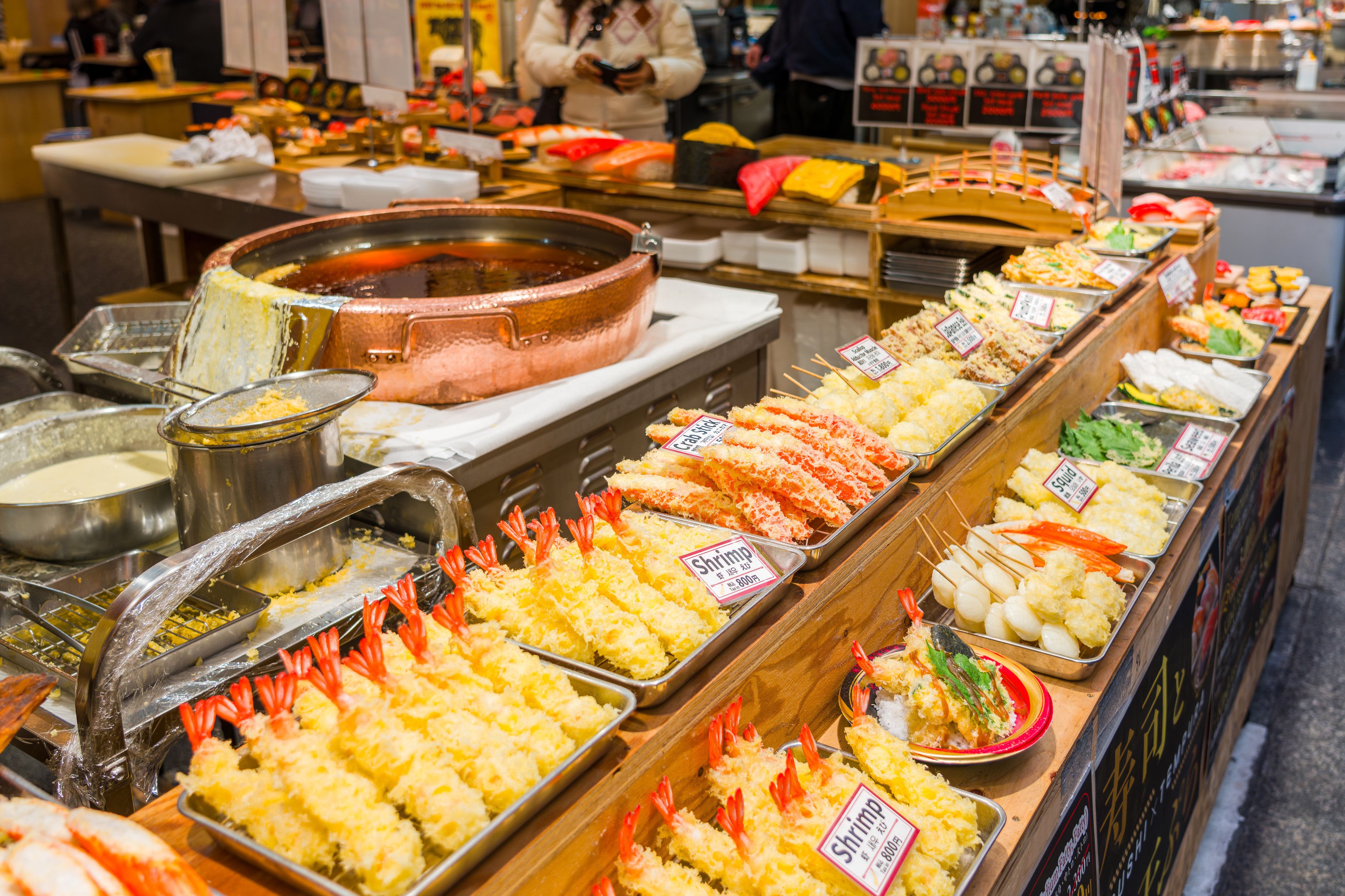 Pasar Luar Tsukiji dan tempat kuliner lokal