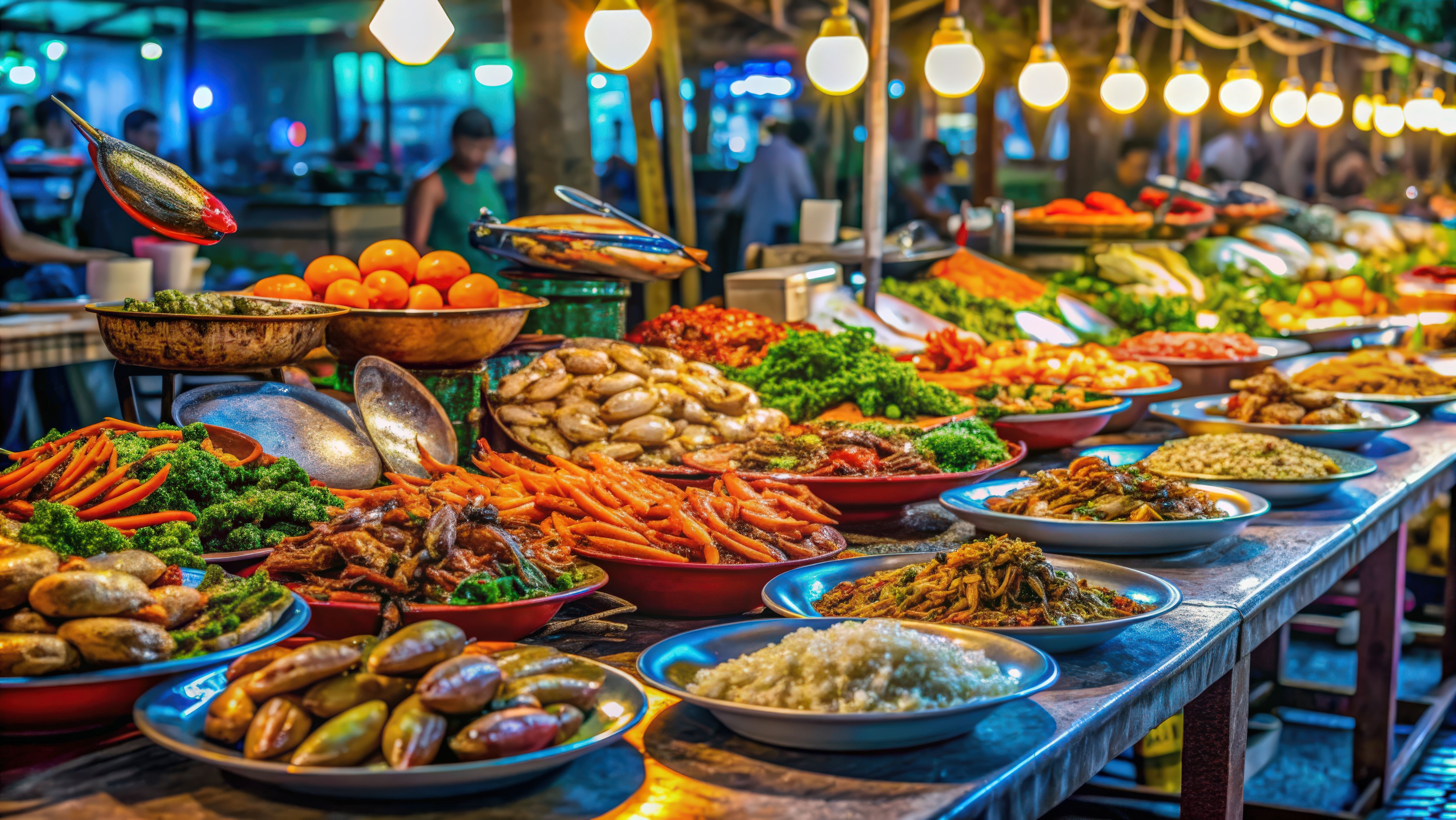 Tuck into the island flavours at a night market