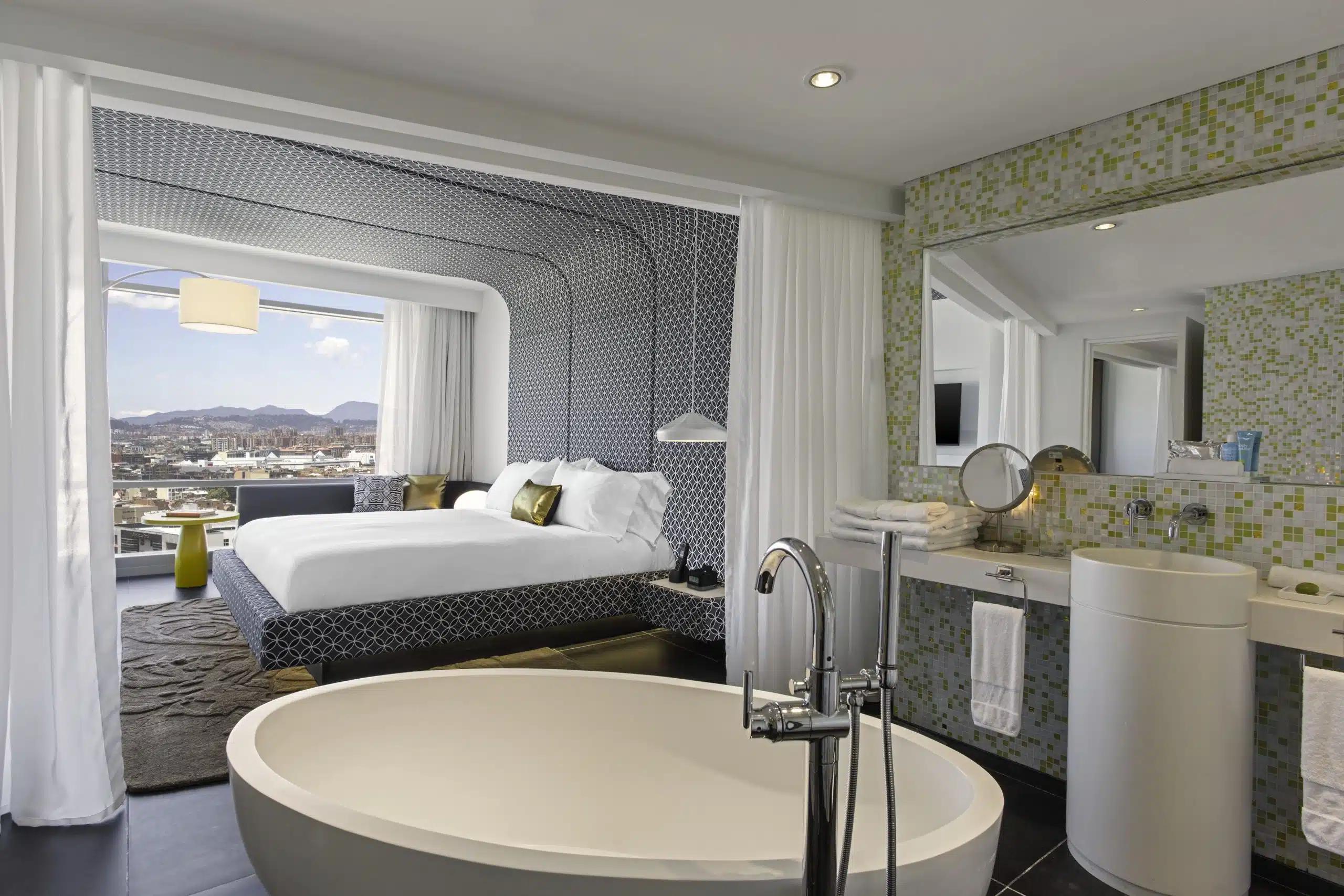 A suite at W Bogotá hotel in Colombia