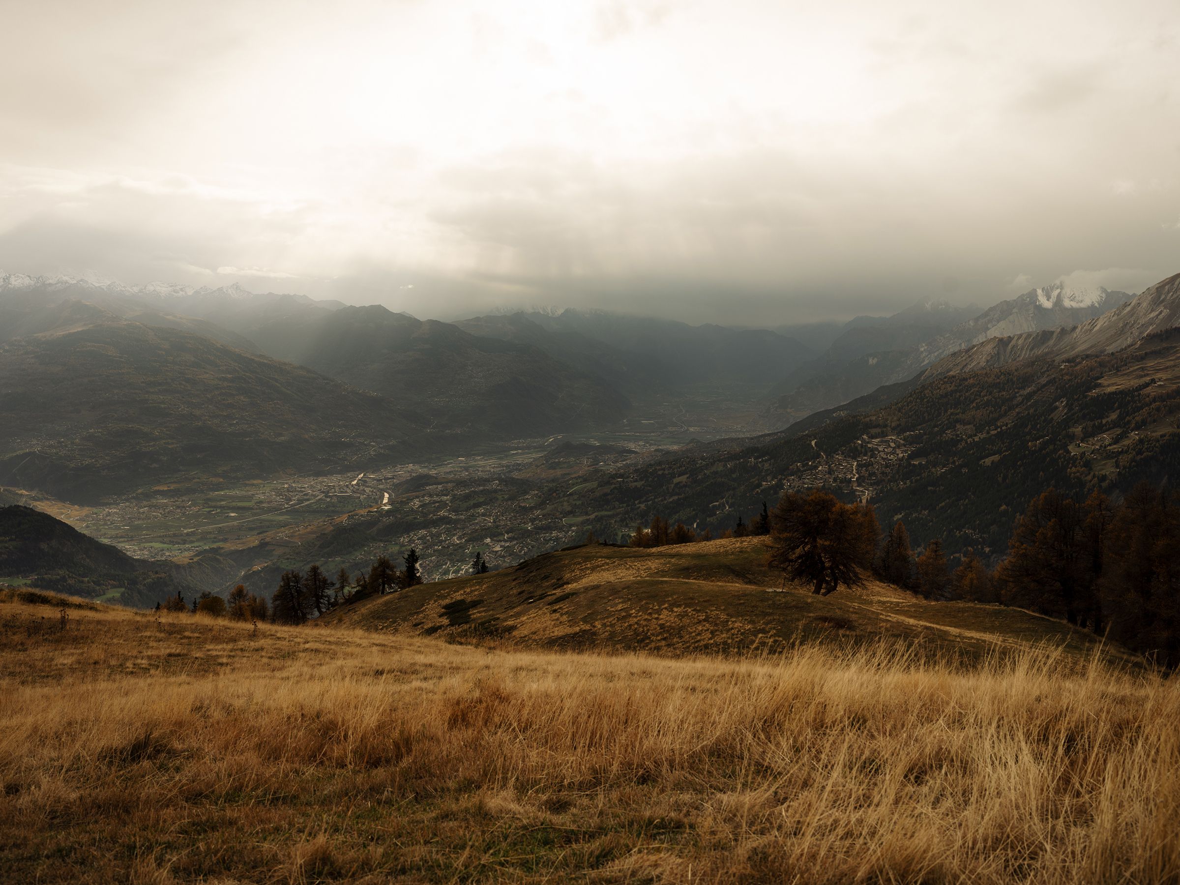 The view from Chetzeron, Crans-Montana Switzerland,