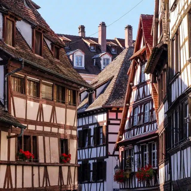Alsatian timbered houses in Strasbourg, France