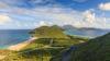 The Caribbean island of Nevis as seen from its neighbor, Saint Kitts