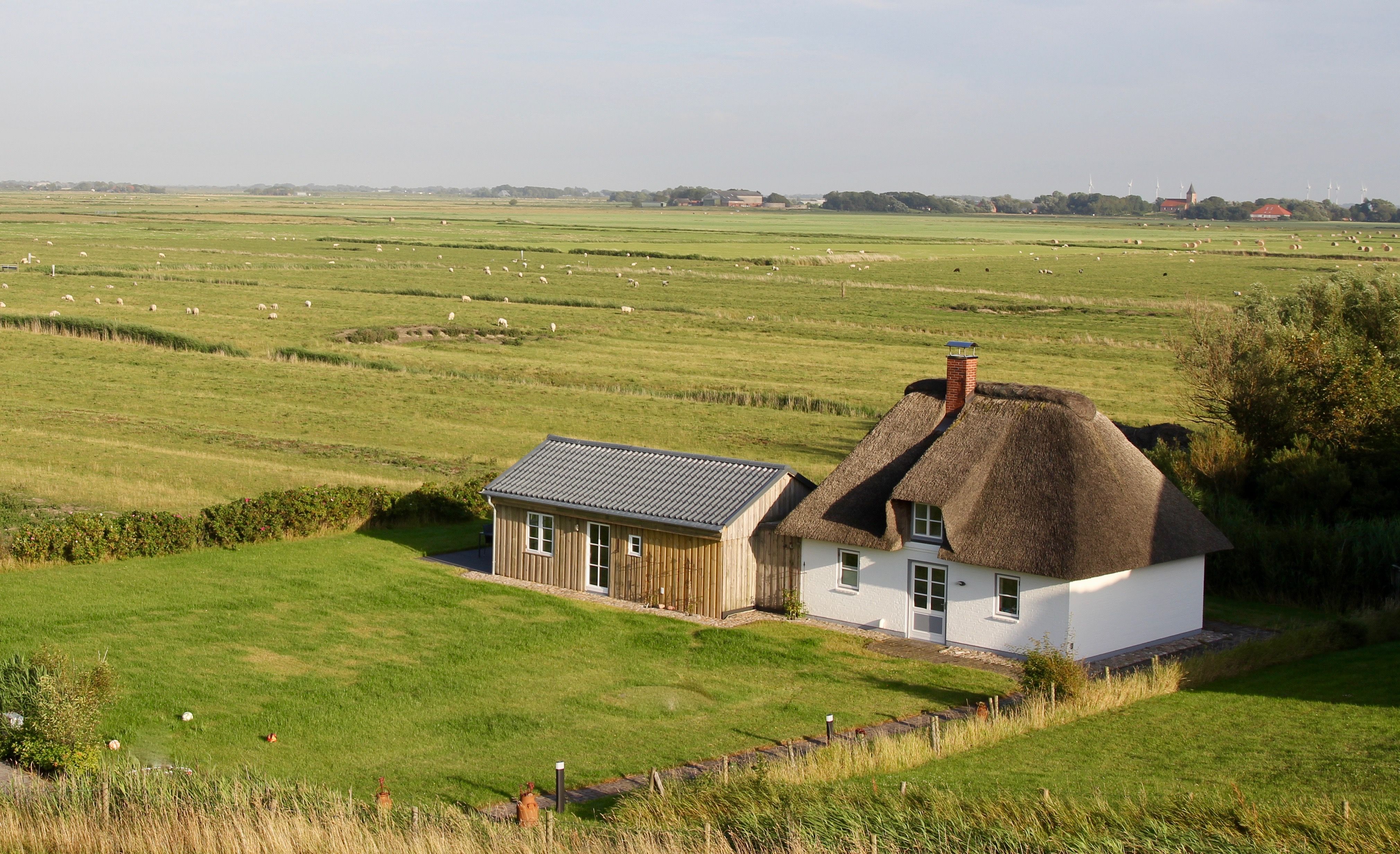 Reetdachhaus Seegut - Westerhever, Schleswig-Holstein - Außenansicht des Hauses