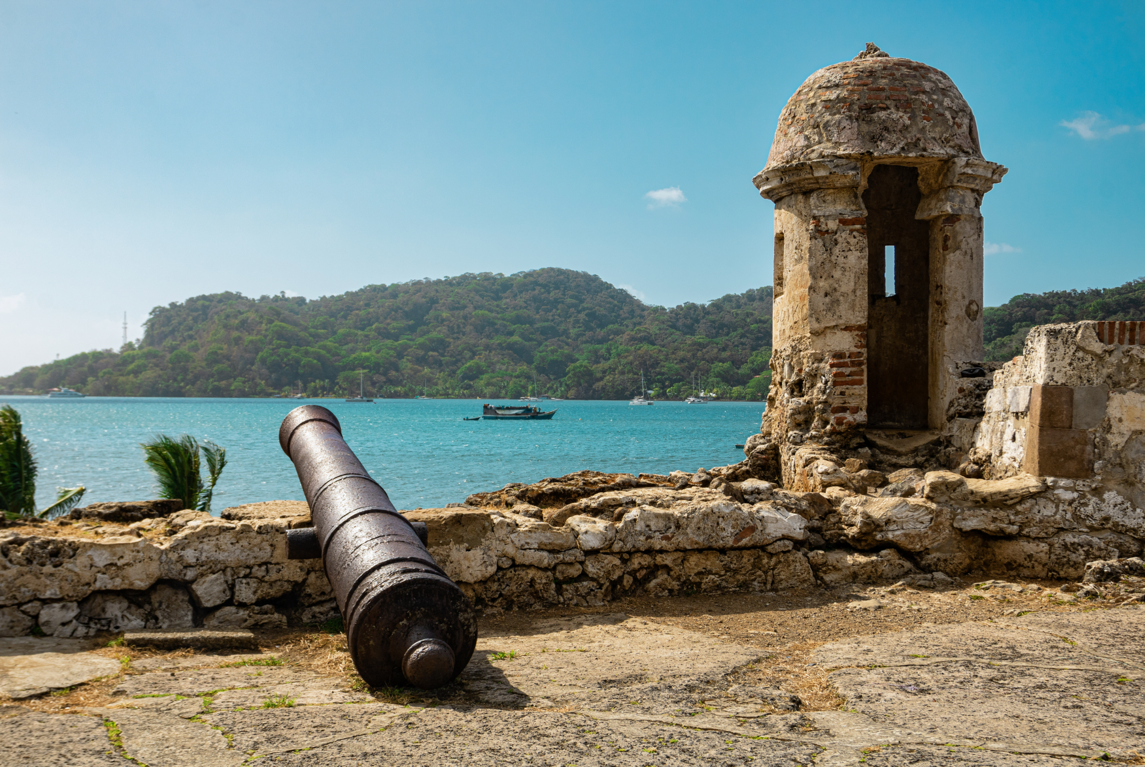 Portobelo’s fortress still keeps watch over Panama’s gateway.
