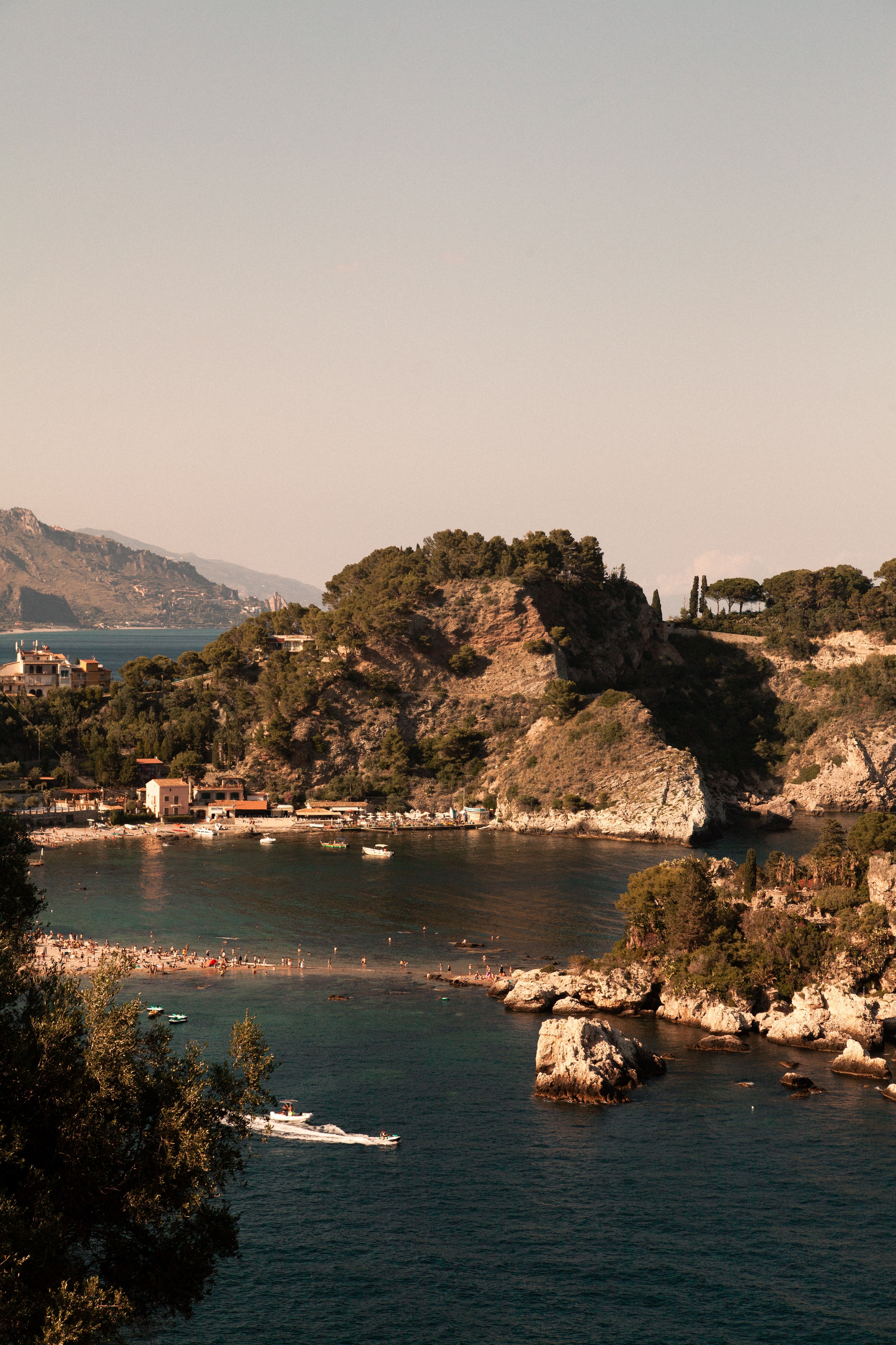 A boat in one of Sicily's coves and beaches