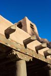 Santa Fe's building code keeps this earthen look downtown.