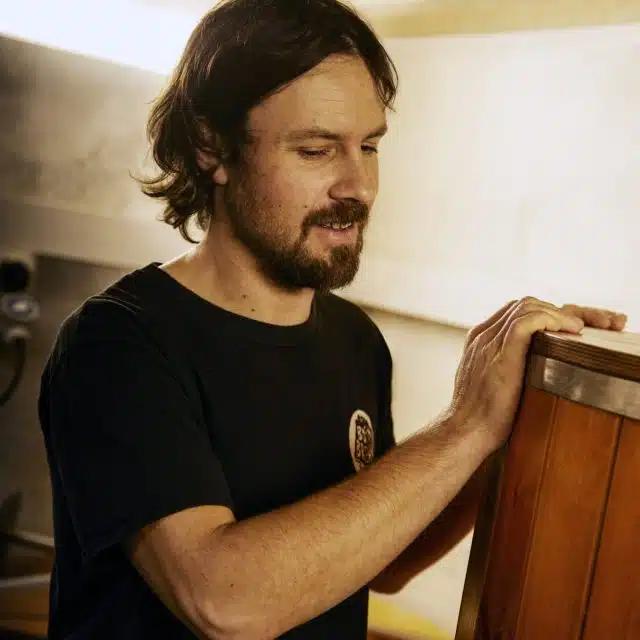 Colman King, brewer at Inishbofin's White Cow ale