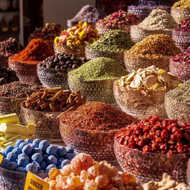The spice souk is a multi-sensory delight