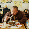 David Chang at Ham Hung in Koreatown, LA, eating noodle soup