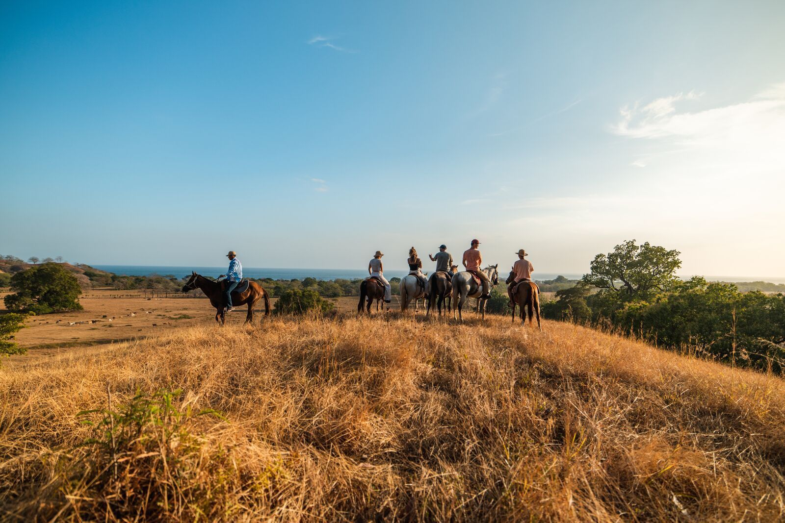 A horseback riding trip in the countryside near to Cambutal, in the Los Santos Province of Panama