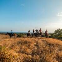 A horseback riding trip in the countryside near to Cambutal, in the Los Santos Province of Panama
