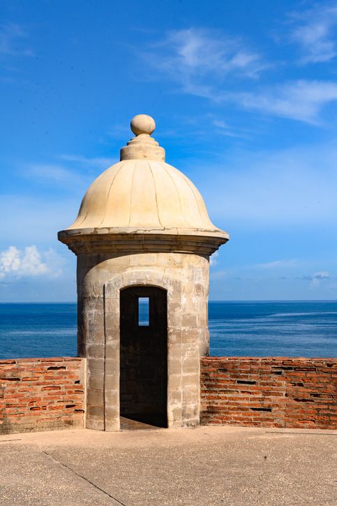 Tower of Fort Castillo de San Cristóbal in Old San Juan Puerto Rico