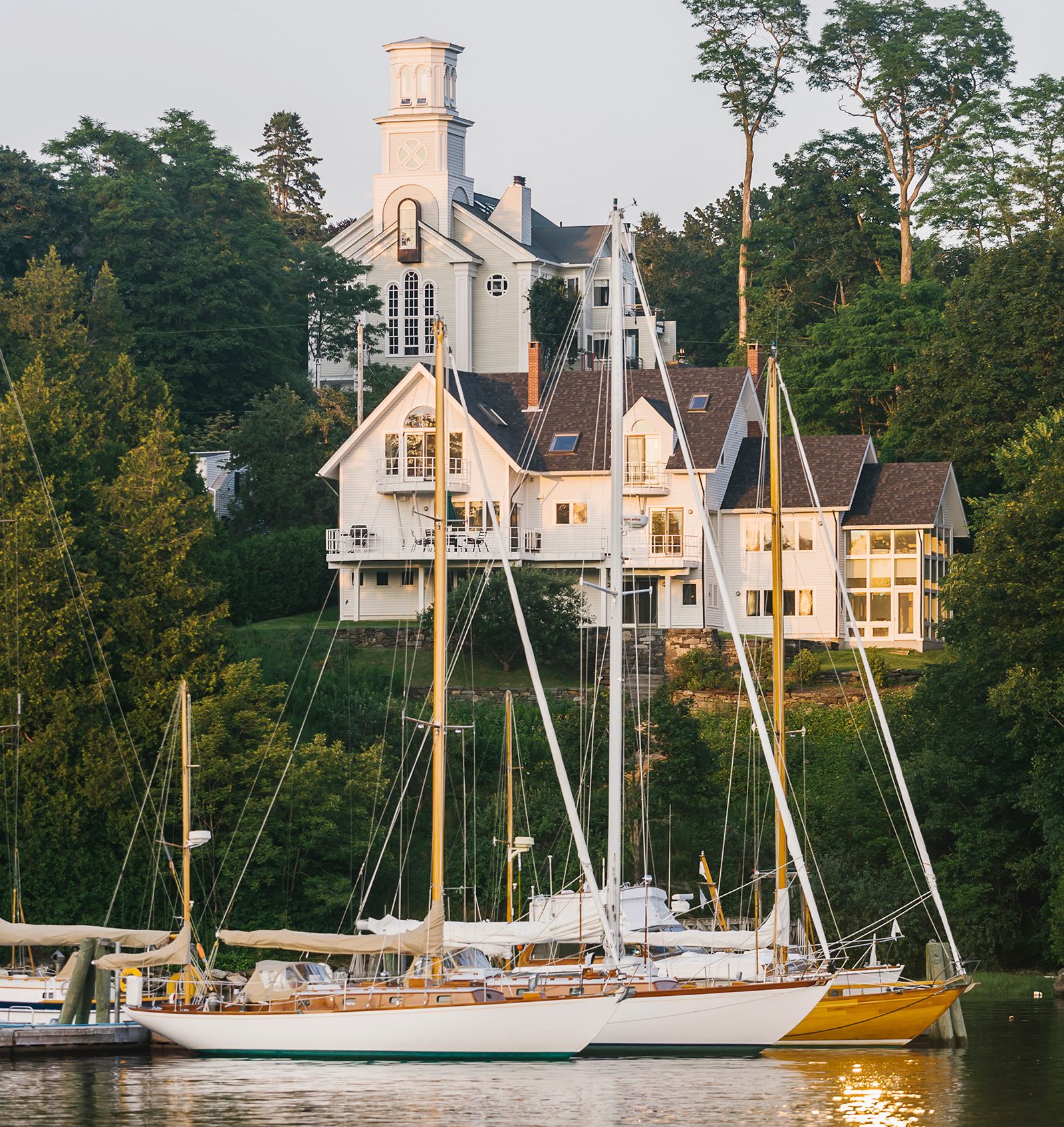 Rockland Harbor in coastal Maine