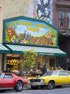 The brightly colored facade of Gus’s Community Market on Haight Street in San Francisco, California