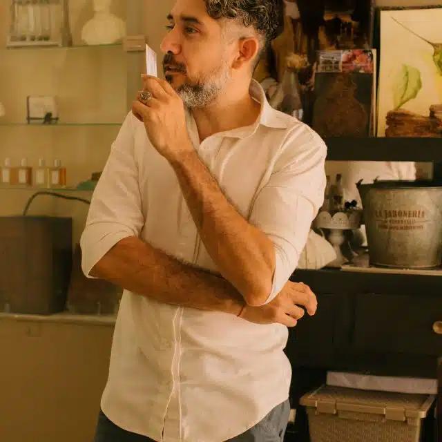 José Miguel Sandovalis at his perfumery