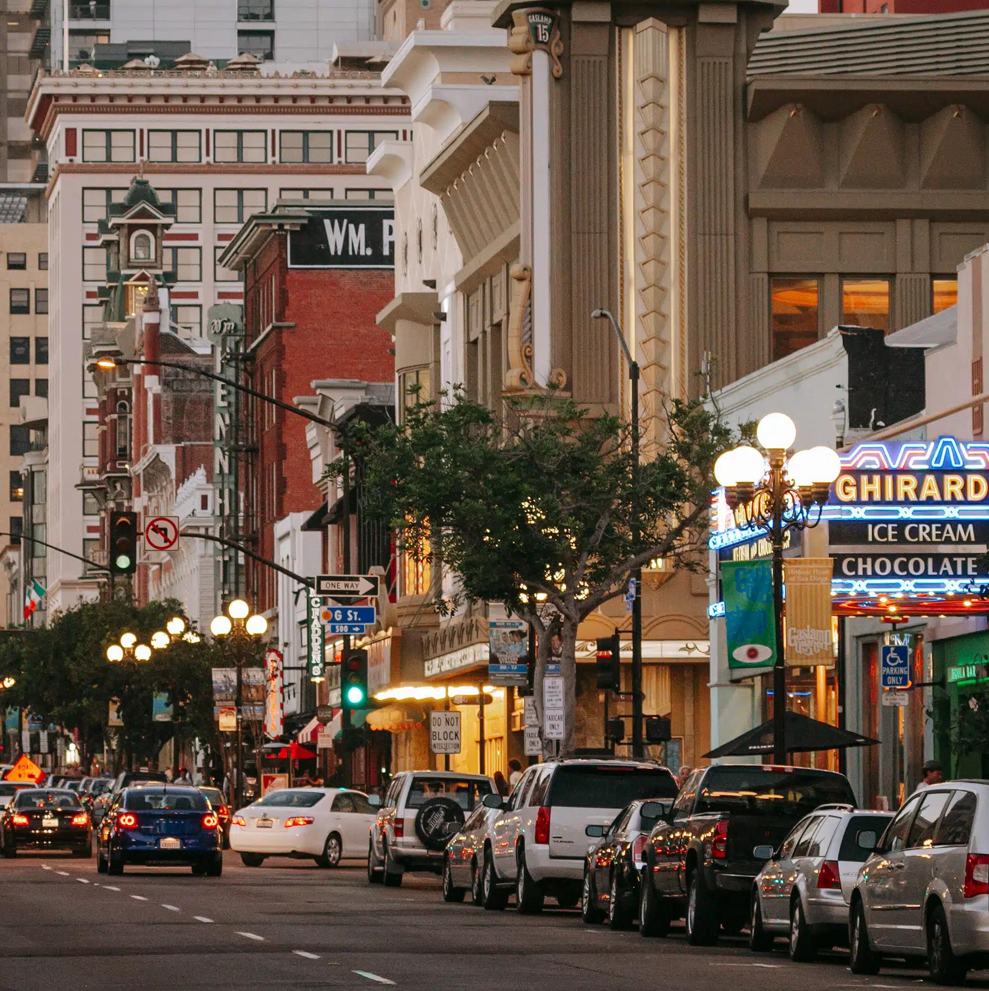 The Gaslamp Quarter, San Diego’s lively nightlife district