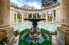 A view of a fountain in Terme Tettuccio in Montecatini Terme, Italy.