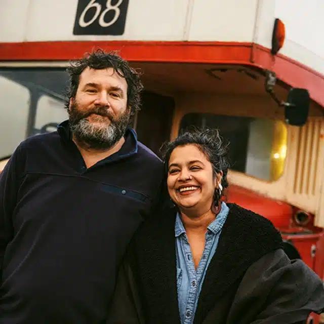 Inishbofin restauranteurs Austin Coyne and Kartika Menon, who run bus-based restaurant Inishwallah