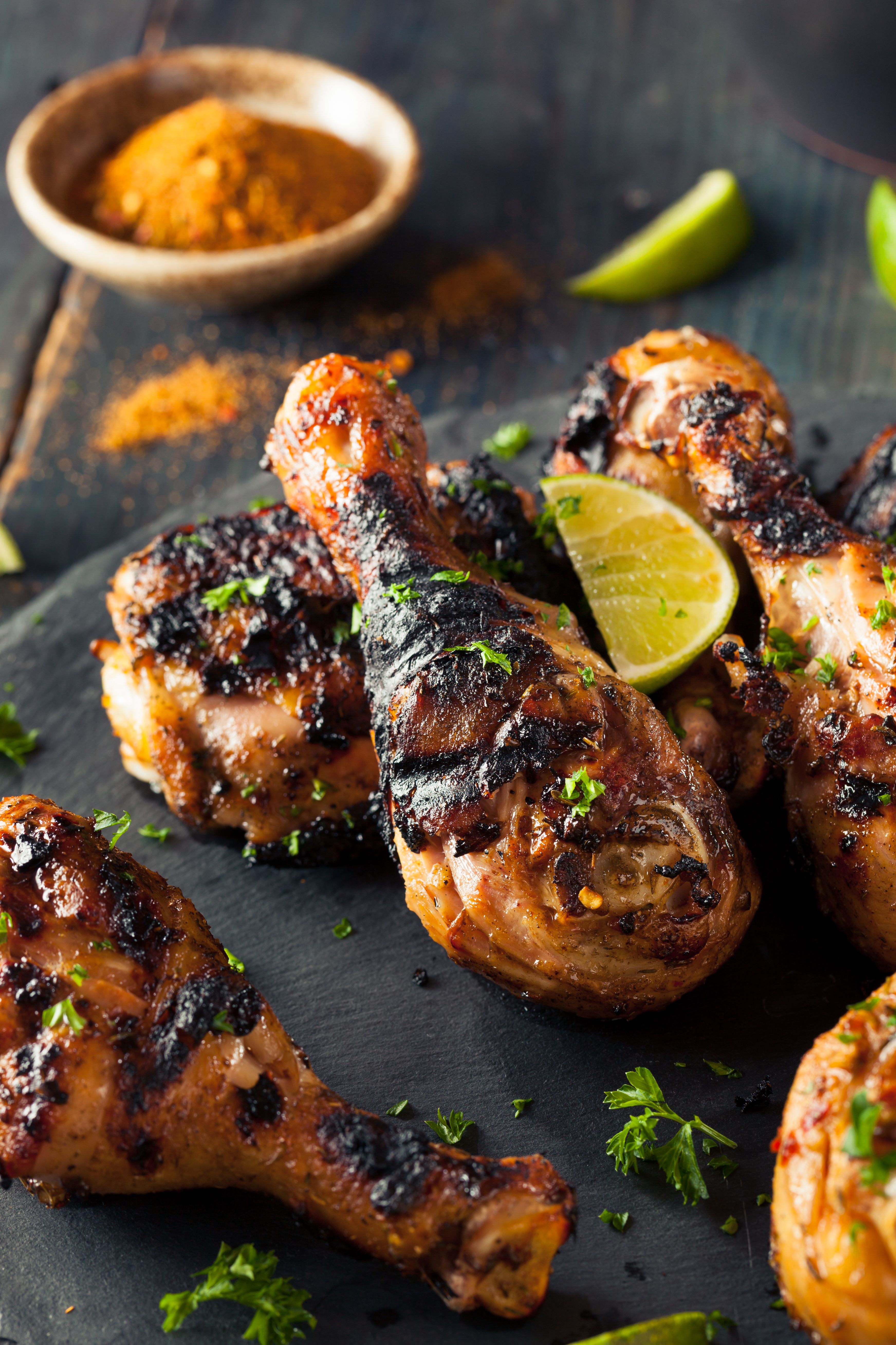 Jerk Chicken on an open flame. (TBD)