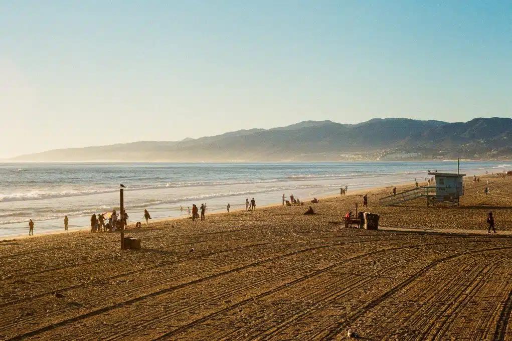 Make like Mitch Buchanan and jog along the water’s edge—or join the LA locals for a game of beach volleyball