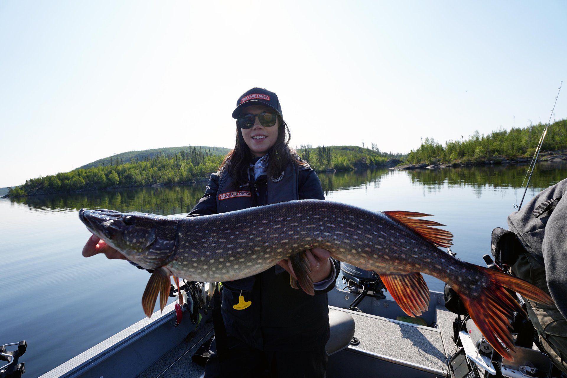 Northern pike trophy catch, Ena Lake Lodge  Photo credit: Tourism Saskatchewan | Fish Hunt Visual Storyteller