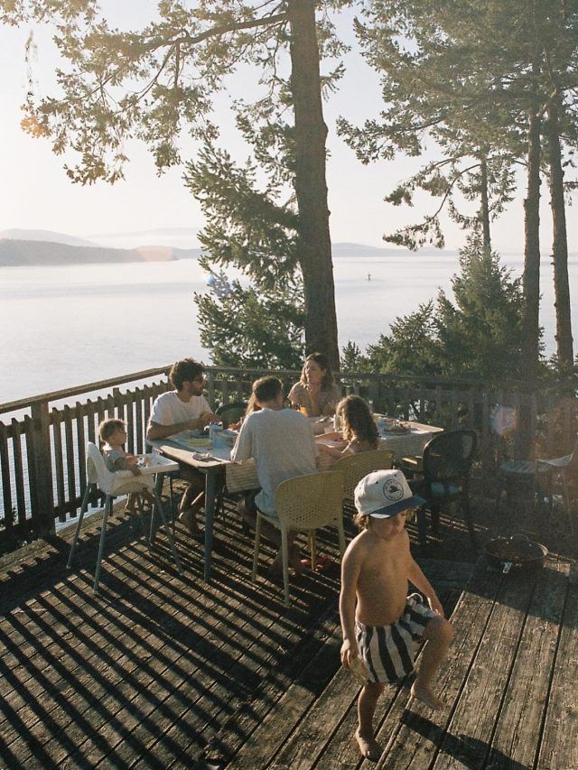 Artist Meghan Bustard on vacation in Mayne Island, British Columbia