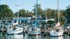 Sag Harbor's small marina sits steps from the village's restaurants, shops, and Main Street.