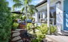 The garden of a Vrbo in Balboa Park, San Diego