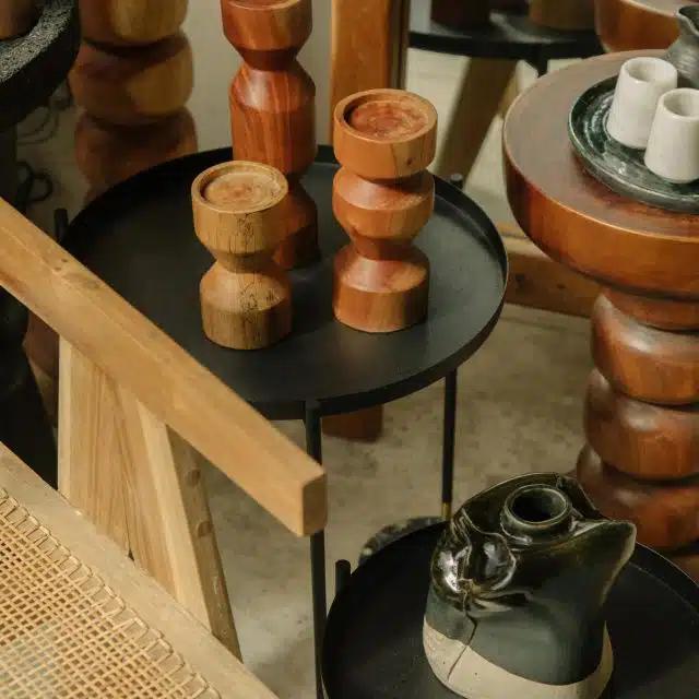Organic shapes are inspired by the Mexican Caribbean