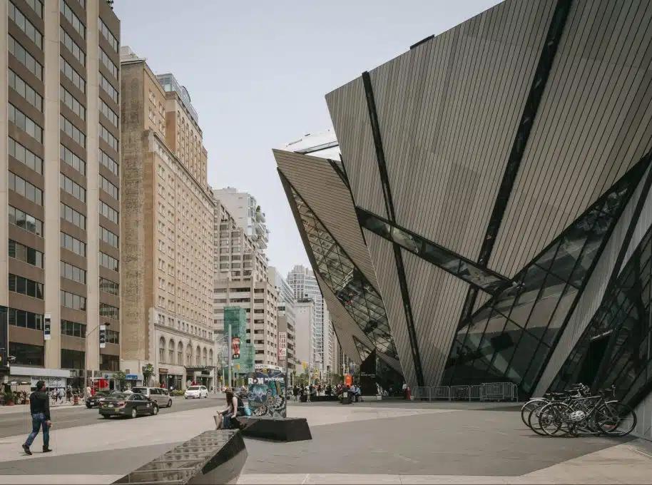 The steel facade of the Royal Ontario Museum was designed by starchitect Daniel Libeskind